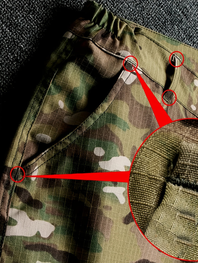 Men's Camouflage Cargo Pants | Multi-Pocket Tactical Workwear