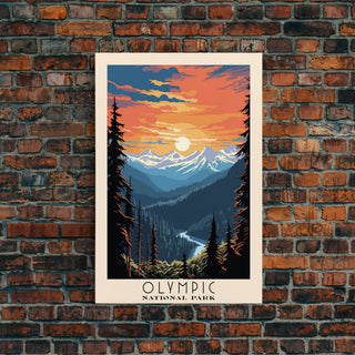 Olympic National Park Washington Travel Art