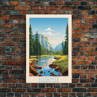 Yosemite National Park California Travel Art