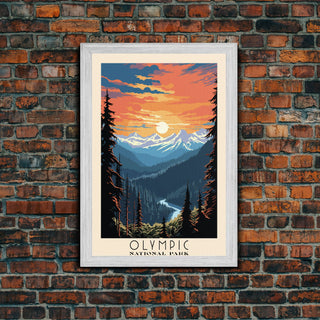 Olympic National Park Washington Travel Art