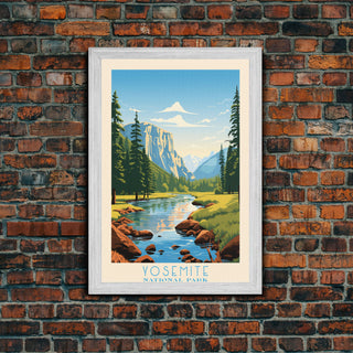 Yosemite National Park California Travel Art