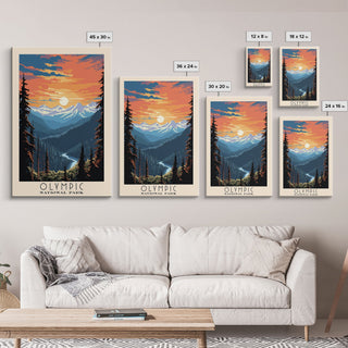 Olympic National Park Washington Travel Art