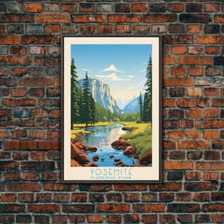 Yosemite National Park California Travel Art