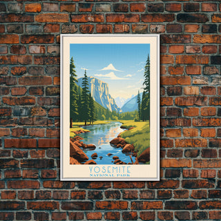 Yosemite National Park California Travel Art