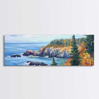 Acadia National Park, Framed Canvas Print