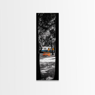 Camper Life, Rustic Travel Decor, Canvas Print,