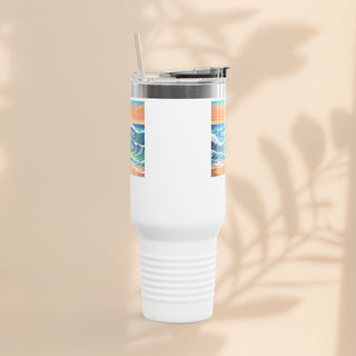 Ocean Wave Insulated Travel Mug – 40 oz