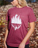 Heather Burgundy Tee