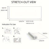 1 Roll of Thickened Red High-Gloss Self-Adhesive Wallpaper 196.85inx15.75in & 393.70inx15.75in