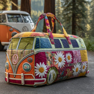 Tote Quilted Embroidery Travel Bag