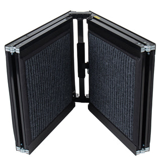 Folding Dog Ramp for Cars with Non-Slip Surface - Gray