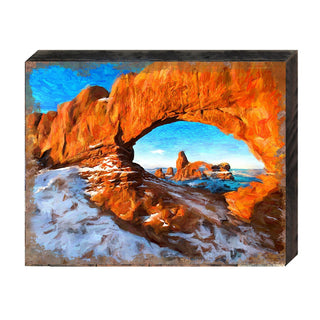 Schott Rock Canyon Landscape Wooden Wall Art by Nature Wonders - 95229B