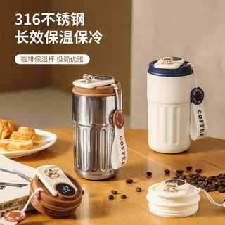 Coffee cup 316 stainless steel thermos cup, double layer