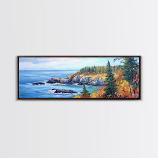 Acadia National Park, Framed Canvas Print