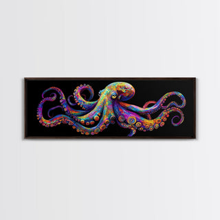 Vibrant Octopus Art Canvas Print