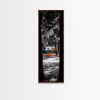 Camper Life, Rustic Travel Decor, Canvas Print,