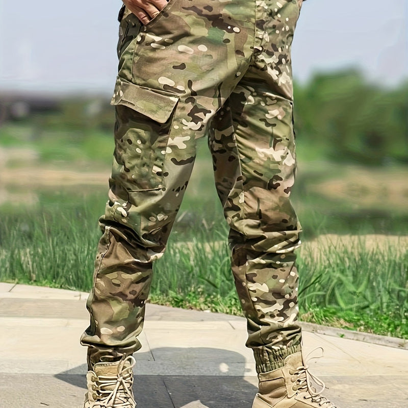 Men's Camouflage Cargo Pants | Multi-Pocket Tactical Workwear