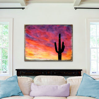 Cactus Art Wooden Wall Art by Nature Wonders - 95241B