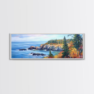 Acadia National Park, Framed Canvas Print
