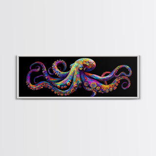 Vibrant Octopus Art Canvas Print