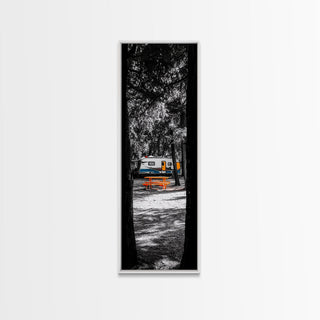 Camper Life, Rustic Travel Decor, Canvas Print,