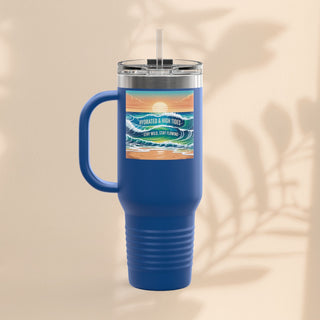 Ocean Wave Insulated Travel Mug – 40 oz