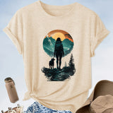 Women's Sunset Hiker Graphic Outdoor T-Shirt