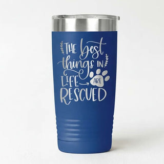 Dog Rescue Tumbler 20 oz Insulated Travel Mug