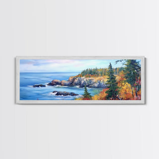 Acadia National Park, Framed Canvas Print