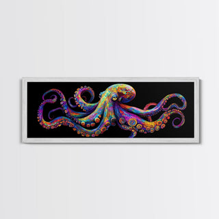 Vibrant Octopus Art Canvas Print