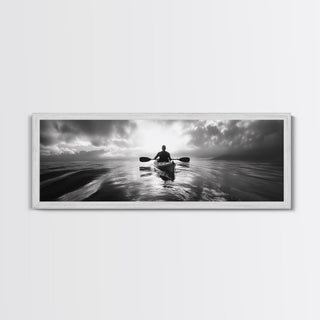 Outdoor Adventure, Kayaking, Sea Journey, Canvas Print