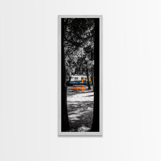 Camper Life, Rustic Travel Decor, Canvas Print,