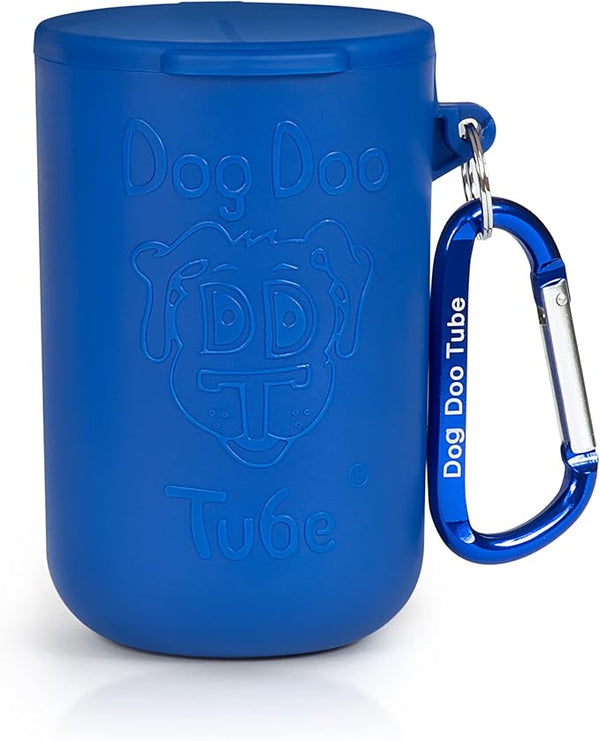 Dog Doo Tube Waste Bag Holder - Reusable Dog Poop Bag Tubes Designed to Keep in Odors and Germs
