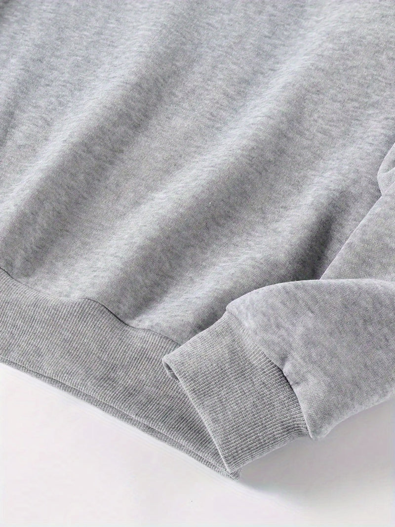 Women's Plus Size Sweatshirt with Dog Graphic