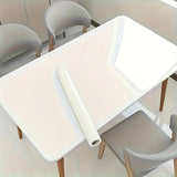 1pc Self-Adhesive White Glossy Vinyl Wallpaper, 15.75inch x 78.74inch