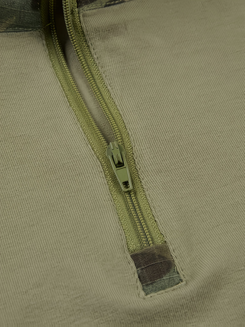 Men's Khaki G2 Camouflage Tactical Long Sleeve Shirt