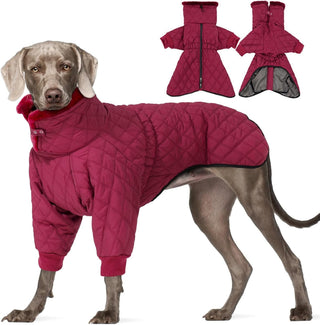 Waterproof Fleece-Lined Dog Snow Jacket, S–3XL