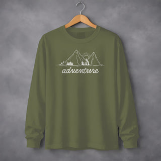 Adventure Awaits Mountains and Sunshine - Long Sleeve Tee