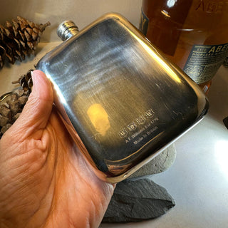 Faithful Friend Jack Russell Pewter Hip Flask - Handmade in England