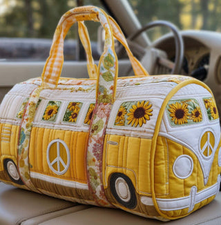 Tote Quilted Embroidery Travel Bag