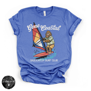 Gone Coastal: Sasquatch Surf Club Tee | Funny Beach Bigfoot Graphic T-Shirt