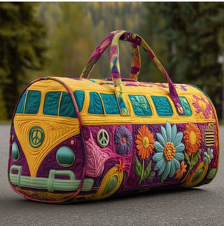 Tote Quilted Embroidery Travel Bag