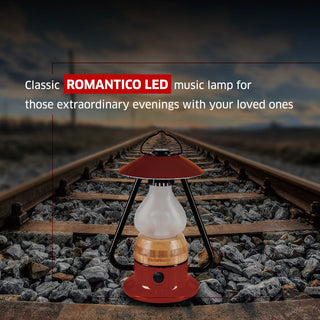 LED All-in-One Lamp, Rechargeable, Bluetooth Music Speaker