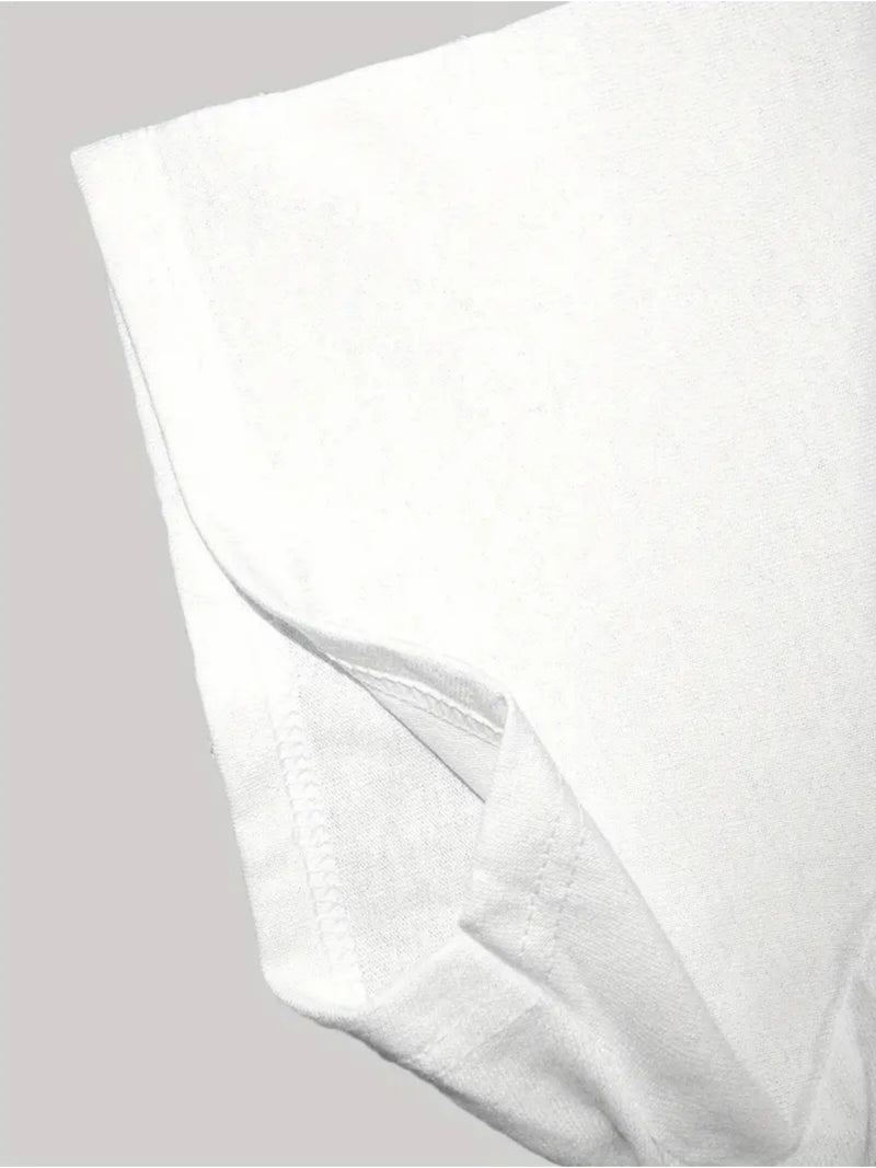 Plus Size Women's Casual Crew Neck T-Shirt with Sketchy Dog Graphic