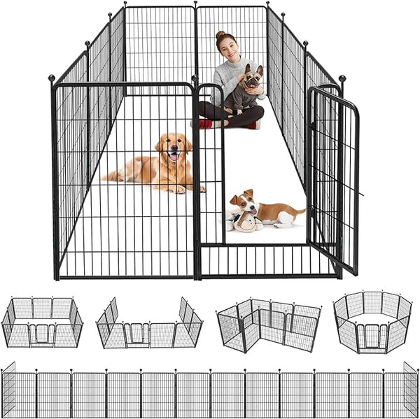 Heavy Duty Metal Dog Fence 40 inch 10 panels