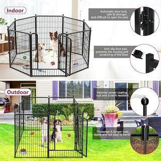 Heavy Duty Metal Dog Fence for RV camping and travel