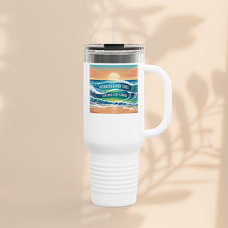 Ocean Wave Insulated Travel Mug – 40 oz