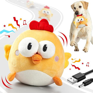 Interactive Dog Toys, Squeaky Moving Ball Toy with Jumping & Music Modes, Rechargeable