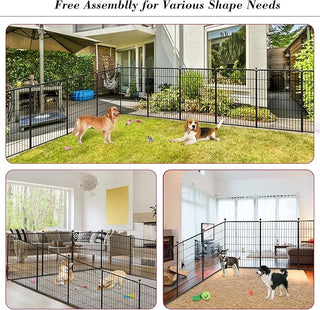 Heavy Duty Metal Dog Fence, 40 inch 10 Panels