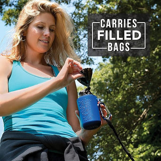 Dog Doo Tube Waste Bag Holder - Reusable Dog Poop Bag Tubes Designed to Keep in Odors and Germs